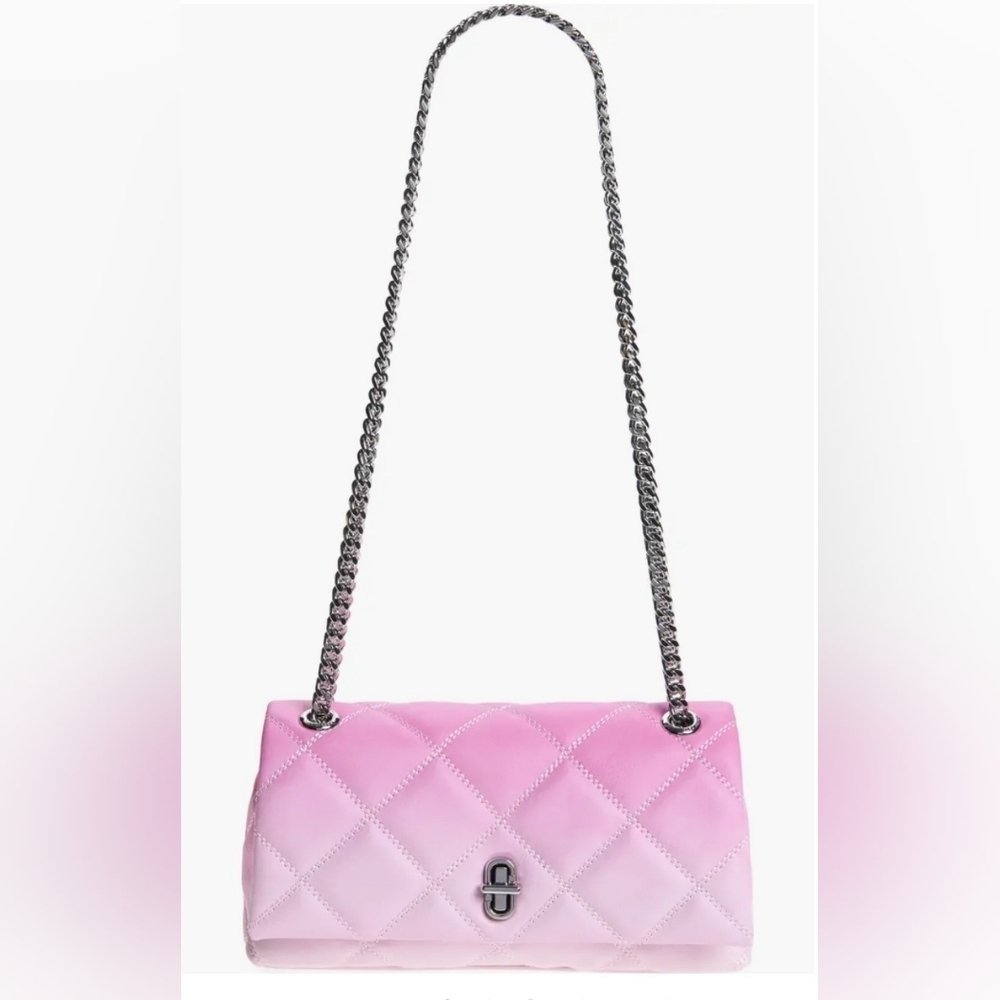 Marc Jacobs Dual Quilted Leather Convertible Crossbody Bag.